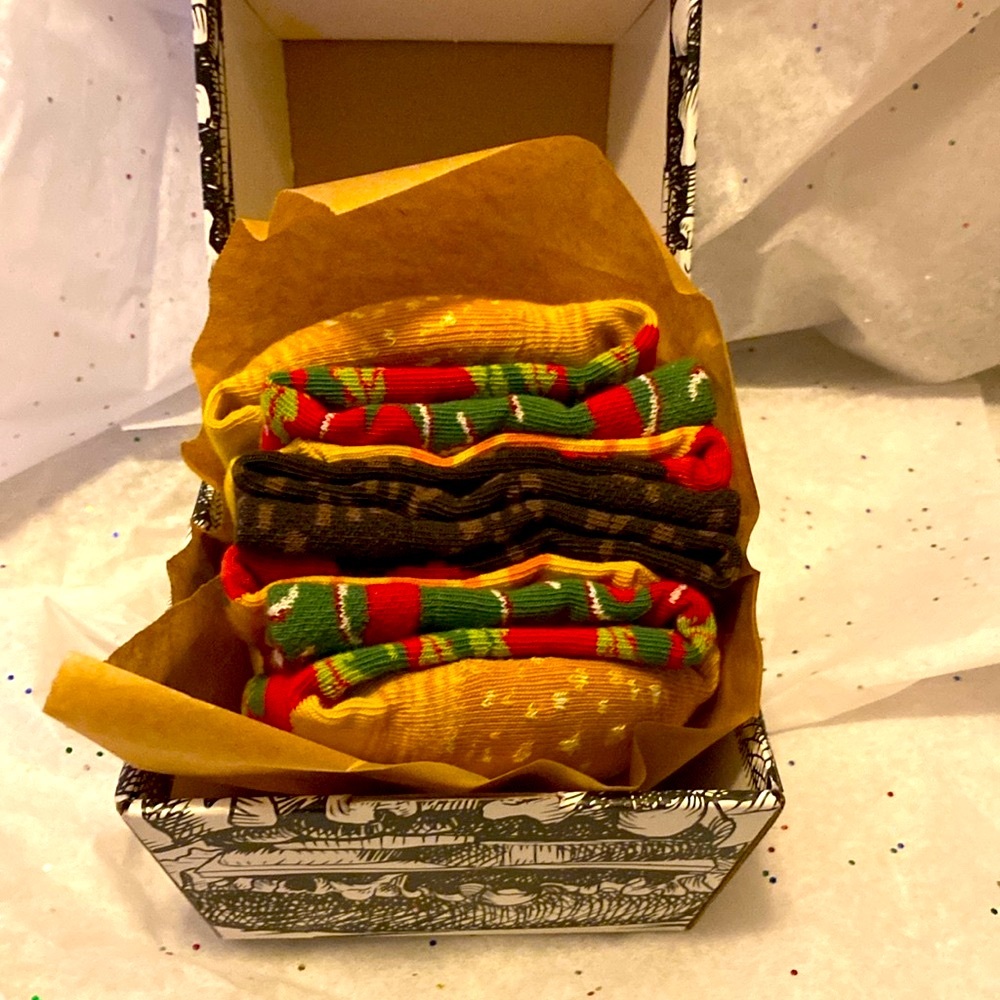 Unisex Burger Food Socks